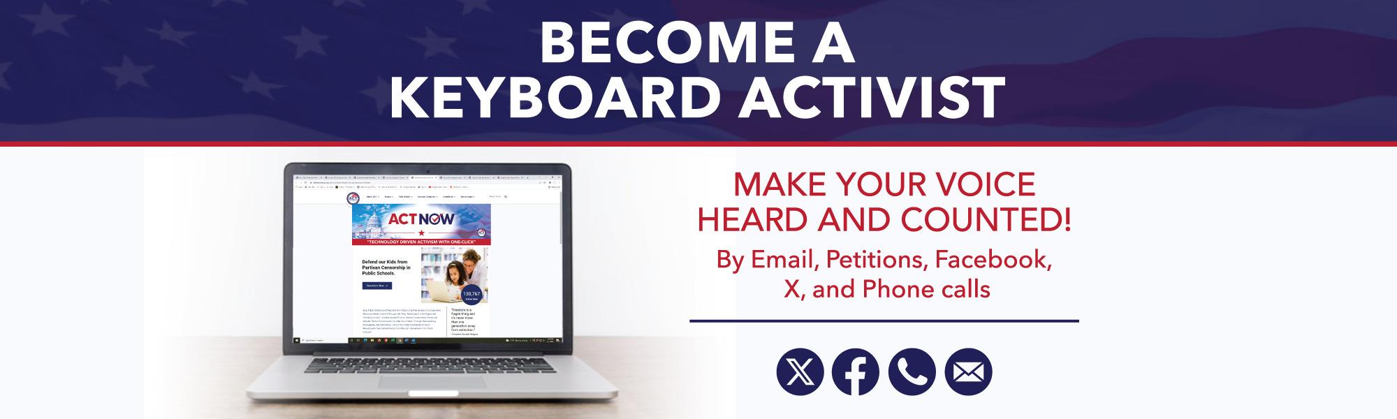 Become a Keyboard Activists